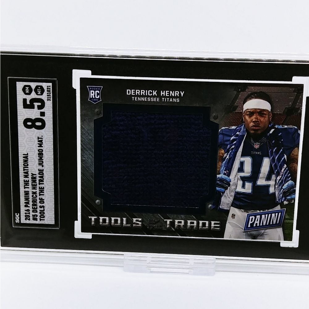 2016 PANINI THE NATIONAL DERRICK HENRY #5 SGC 8.5